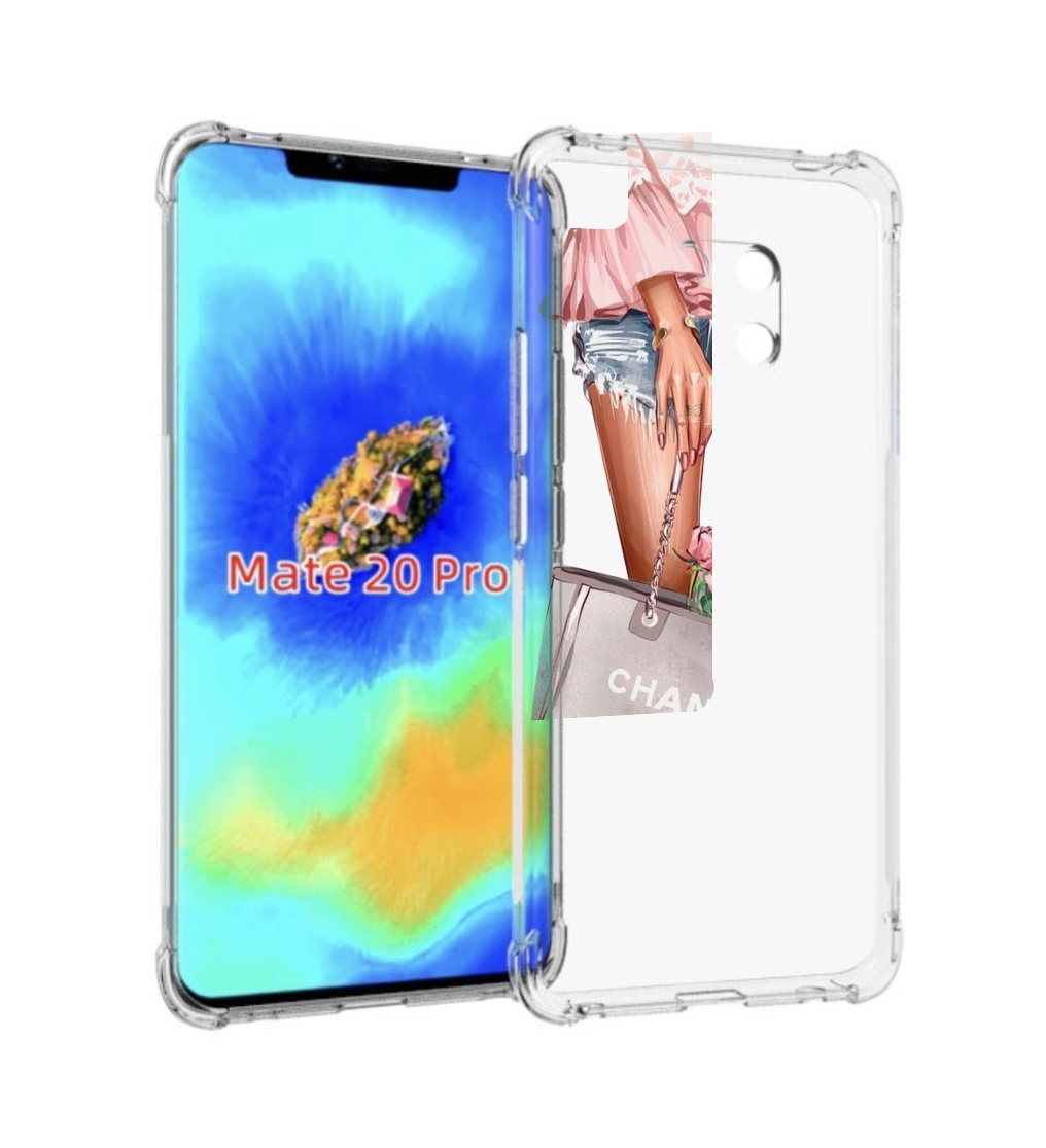 Чехол MyPads Сумка-с-цветами женский для Huawei Mate 20 Pro/Mate 20 RS 6.39