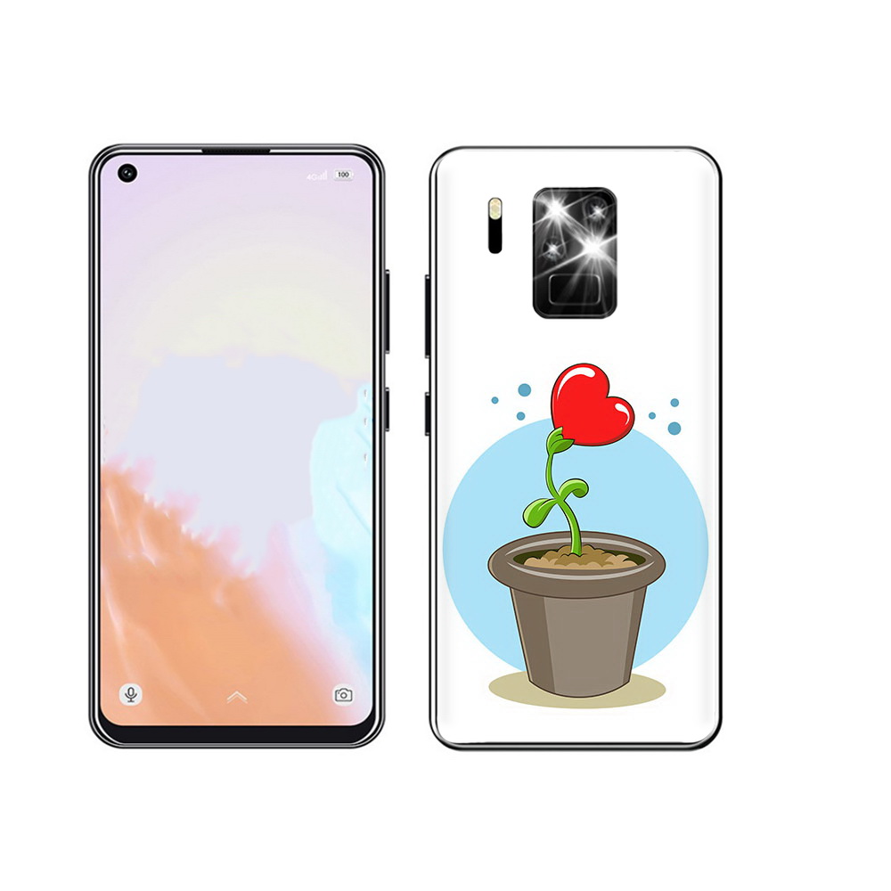 

Чехол MyPads Tocco для Oukitel C18 Pro Растение любви 14 февраля, Прозрачный, Tocco