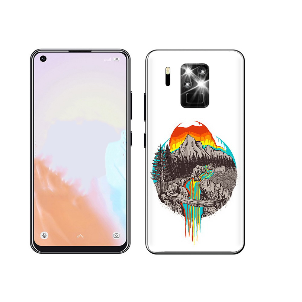 

Чехол MyPads Tocco для Oukitel C18 Pro Радужный водопад, Прозрачный, Tocco