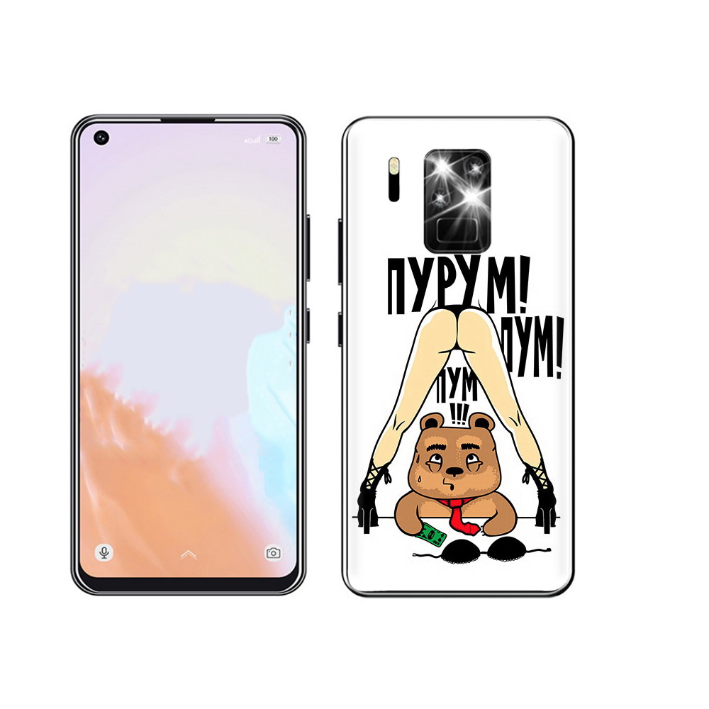 

Чехол MyPads Tocco для Oukitel C18 Pro Пурум пум пум, Прозрачный, Tocco