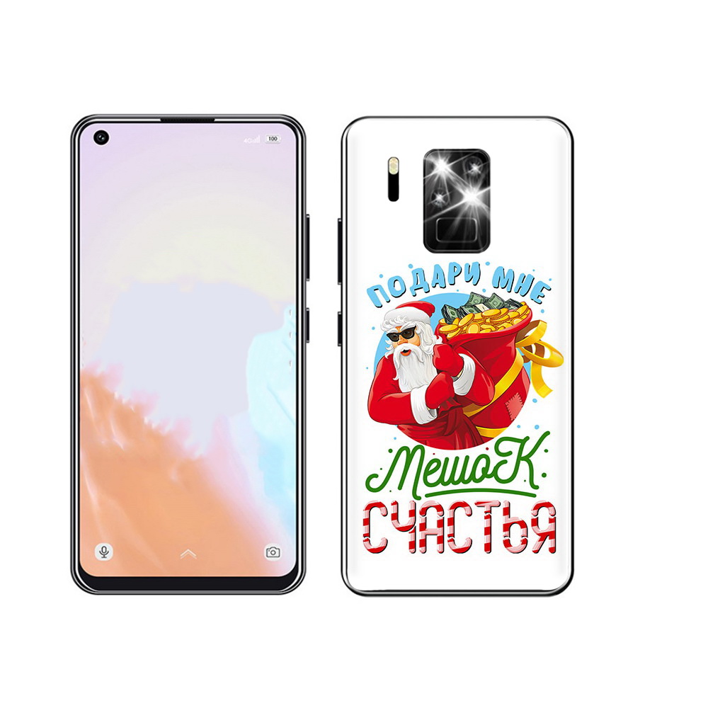 

Чехол MyPads Tocco для Oukitel C18 Pro Подарите мне мешок денег, Прозрачный, Tocco