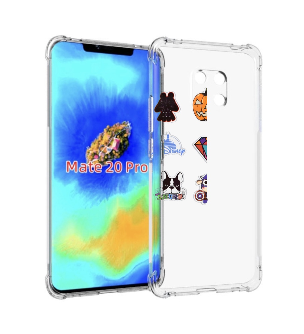 

Чехол MyPads Стикеры-2 для Huawei Mate 20 Pro/Mate 20 RS 6.39, Прозрачный, Tocco