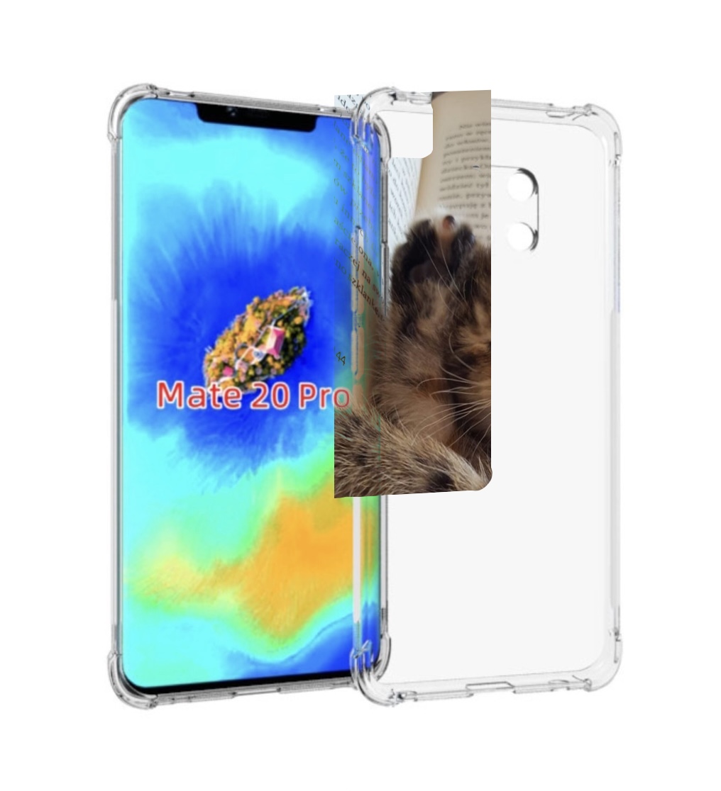 

Чехол MyPads Спящий-котенок для Huawei Mate 20 Pro/Mate 20 RS 6.39, Прозрачный, Tocco