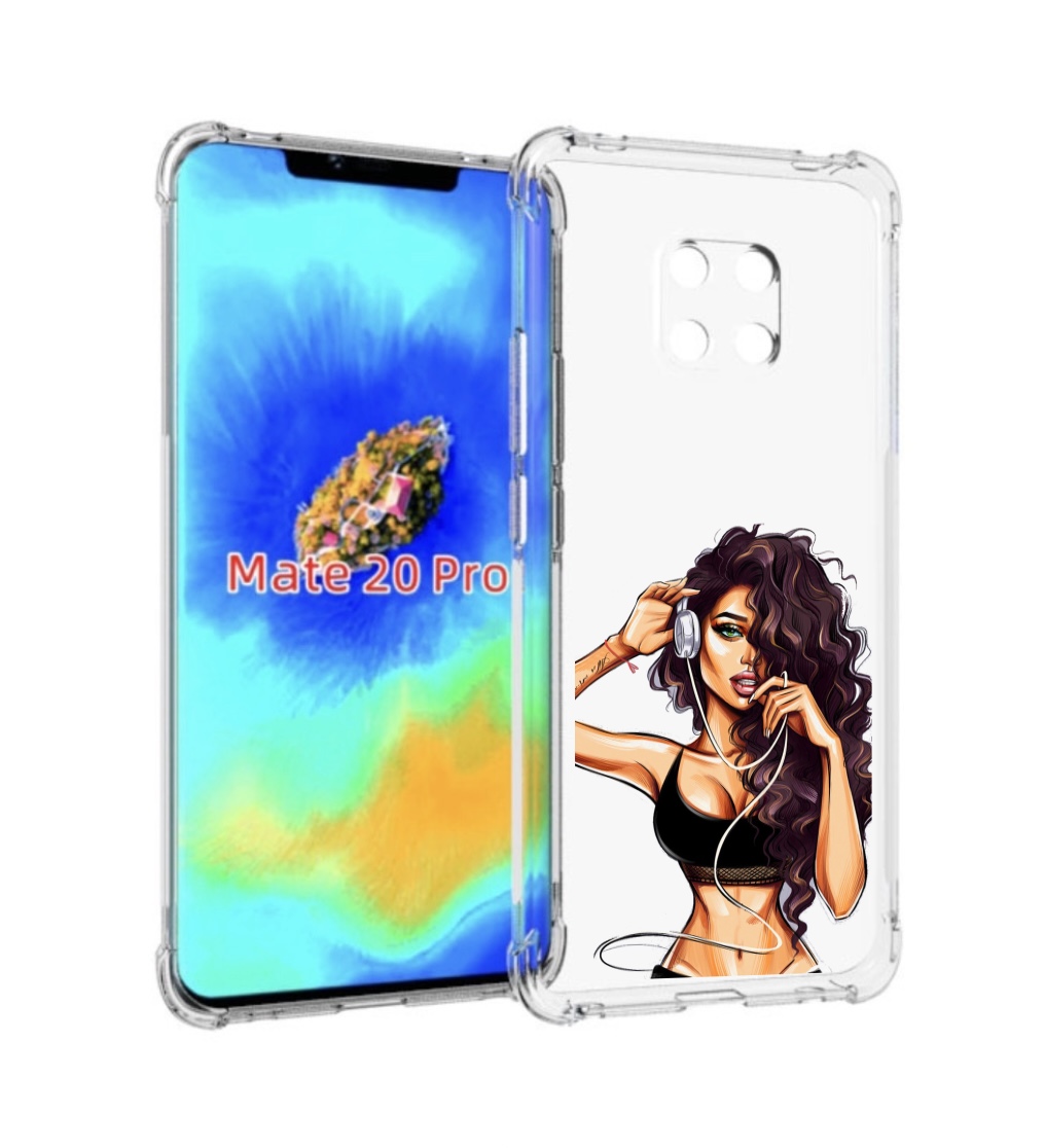 

Чехол MyPads Спортивная-девушка женский для Huawei Mate 20 Pro/Mate 20 RS 6.39, Прозрачный, Tocco
