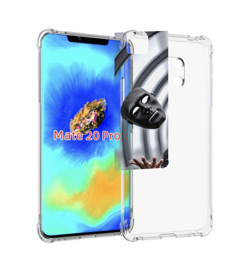 

Чехол MyPads Сними-маску для Huawei Mate 20 Pro/Mate 20 RS 6.39, Прозрачный, Tocco