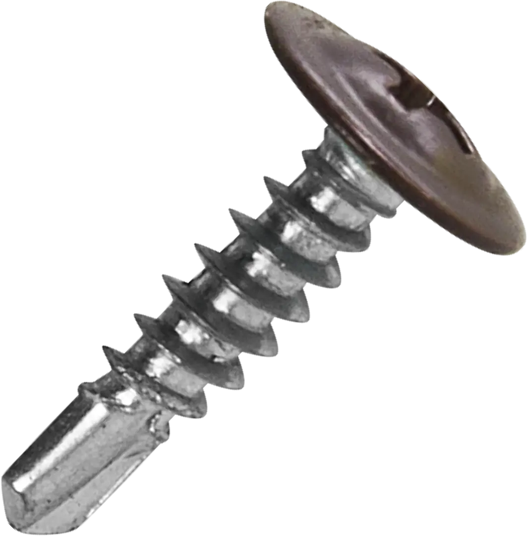 

Саморезы с пресс-шайбой STANDERS RAL8017 коричневые 4.2x16 с буром400 шт.
