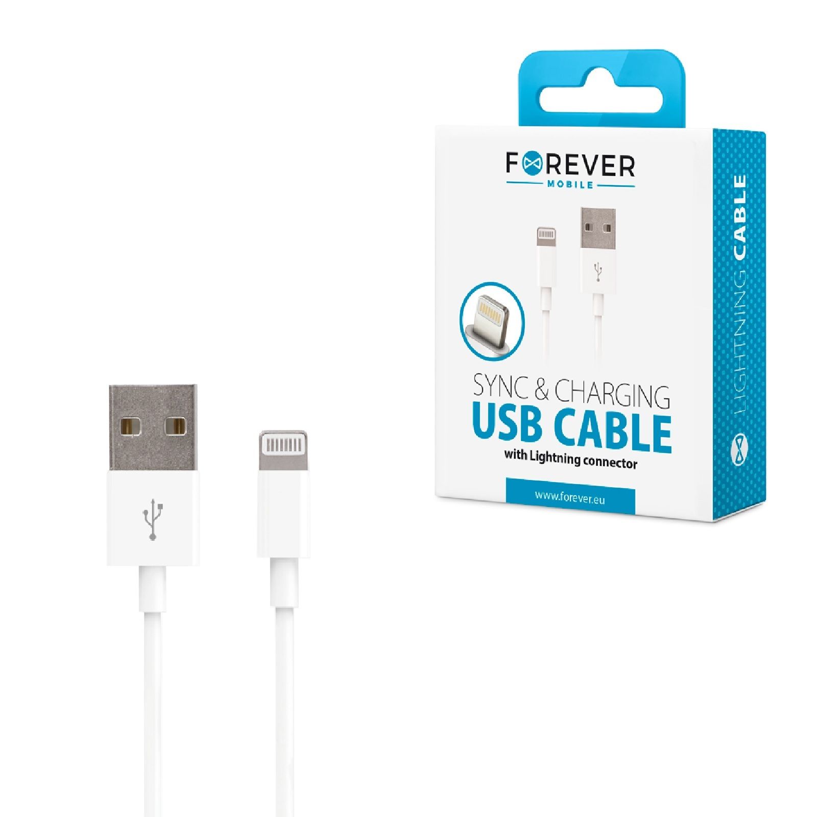 фото Кабель forever usb-lightning для iphone, ipod, ipad, airpods /кабель для айфон