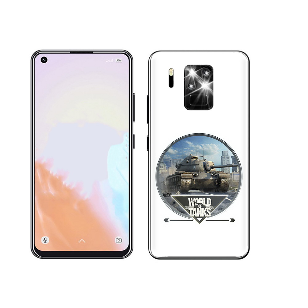 

Чехол MyPads Tocco для Oukitel C18 Pro Мир танков, Прозрачный, Tocco
