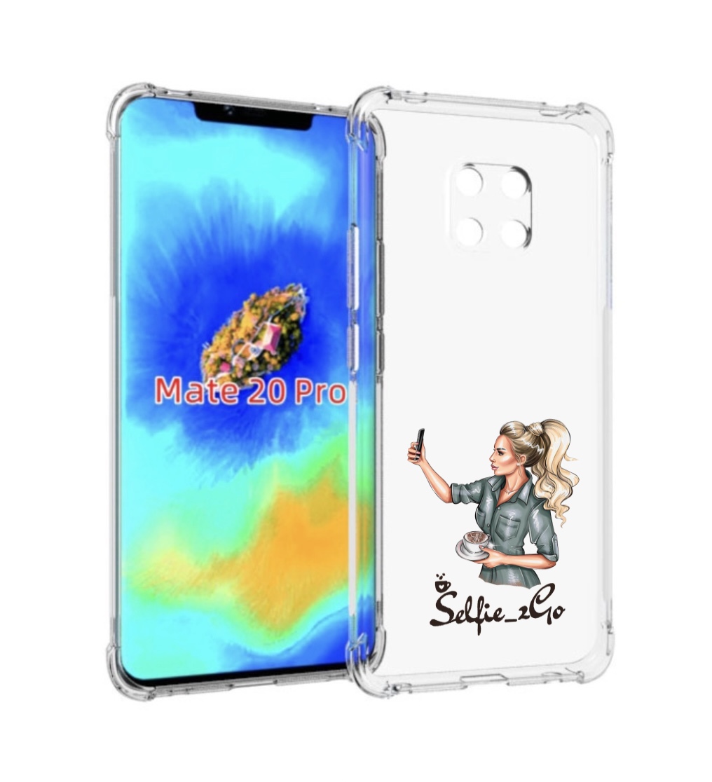 

Чехол MyPads Селфи-девушка женский для Huawei Mate 20 Pro/Mate 20 RS 6.39, Прозрачный, Tocco