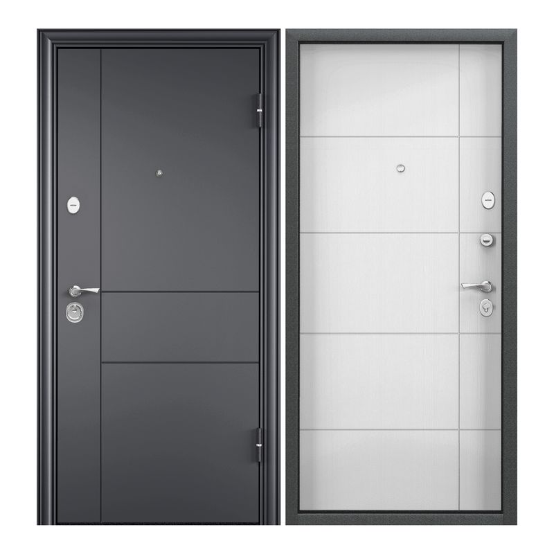 Дверь входная Torex для квартиры металлическая Flat-M 1000х2050 правый, серый/бежевый