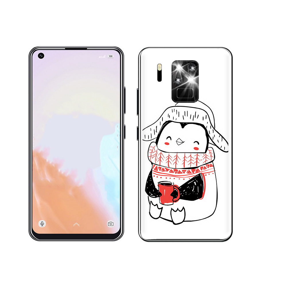 

Чехол MyPads Tocco для Oukitel C18 Pro Милый пингвин, Прозрачный, Tocco