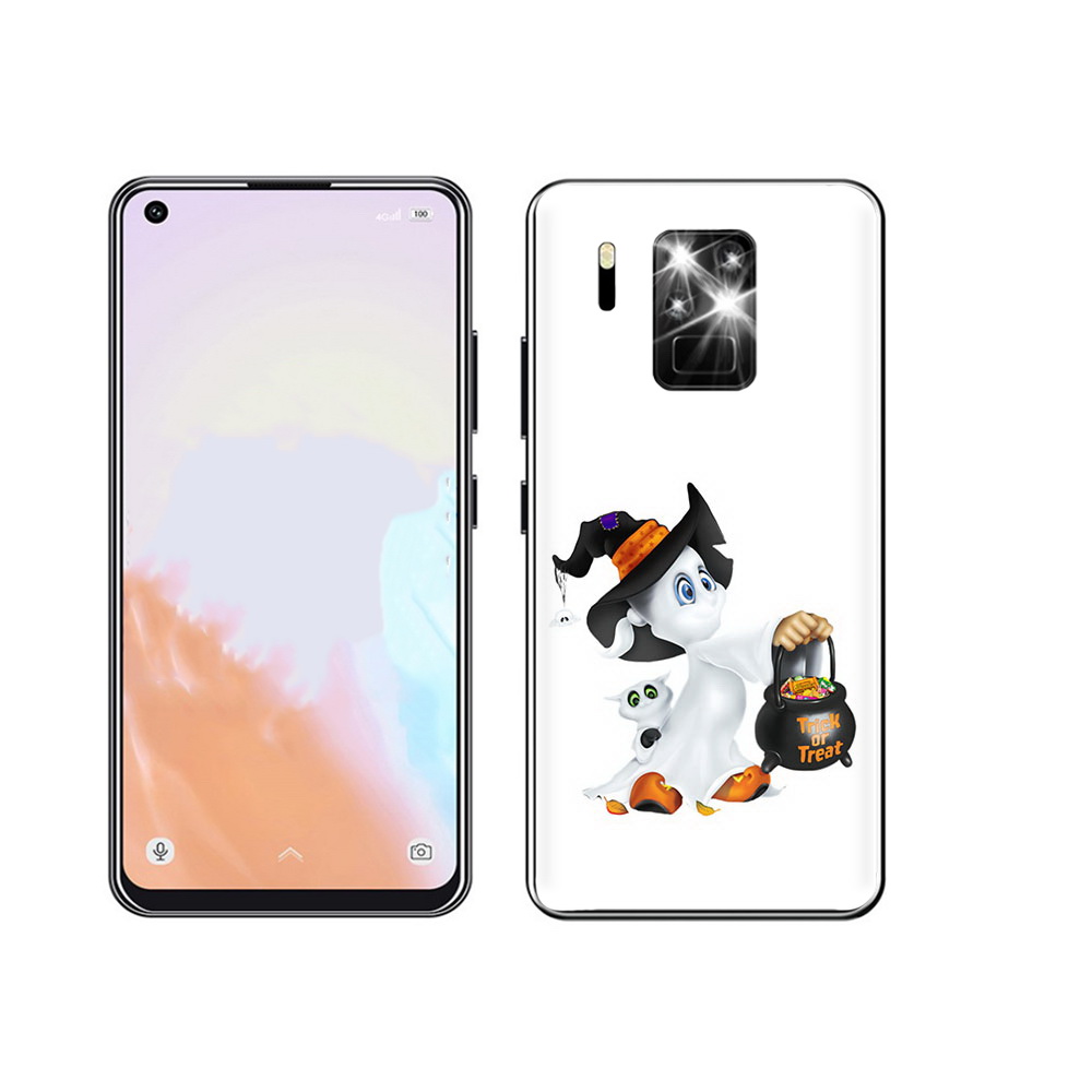 

Чехол MyPads Tocco для Oukitel C18 Pro Маленький призрак, Прозрачный, Tocco