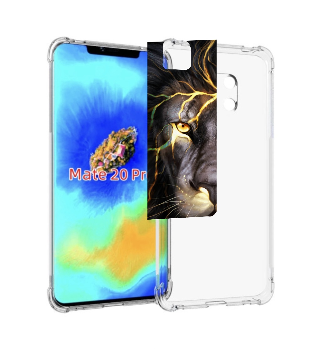 Чехол MyPads Светящийся-лев мужской для Huawei Mate 20 Pro/Mate 20 RS 6.39