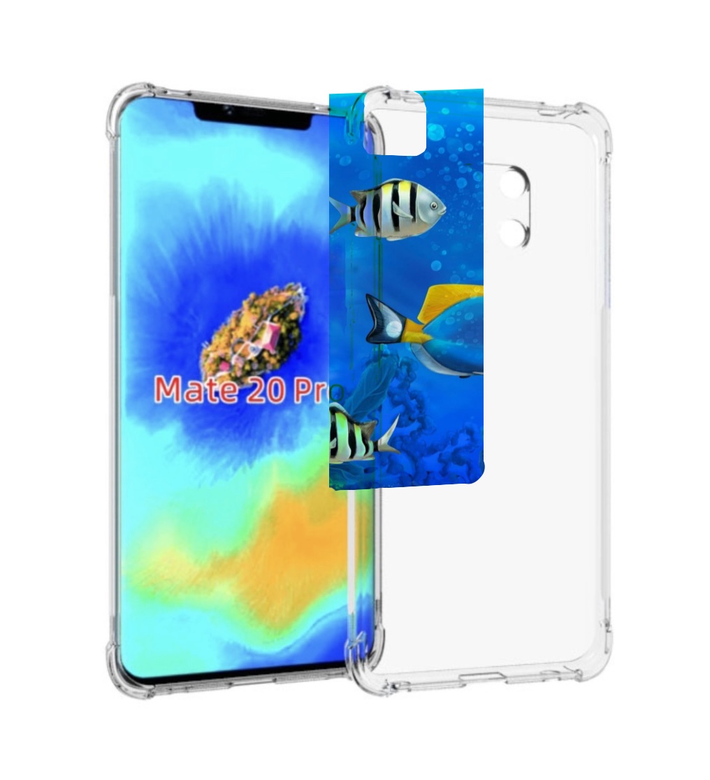 

Чехол MyPads Рыбки для Huawei Mate 20 Pro/Mate 20 RS 6.39, Прозрачный, Tocco