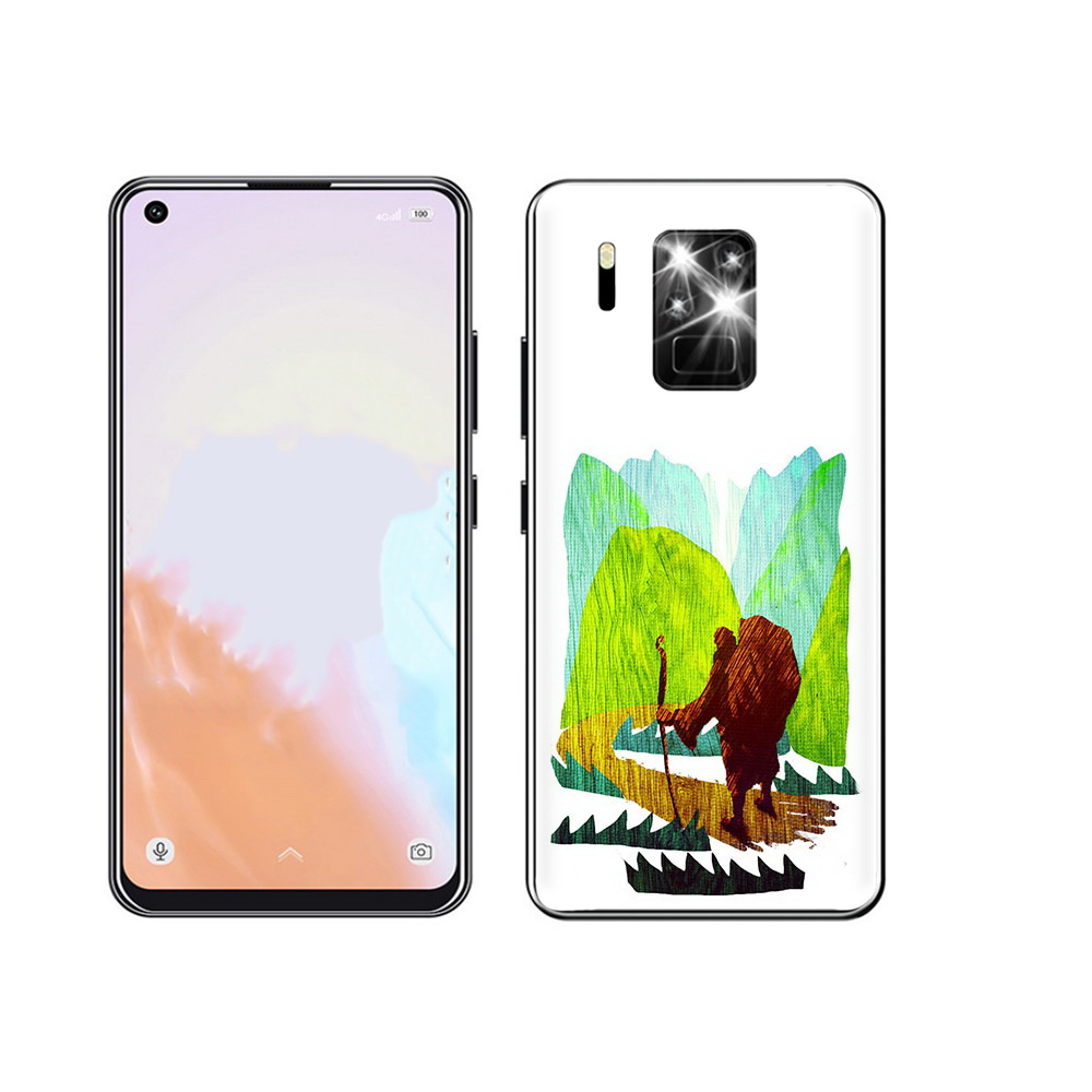 

Чехол MyPads Tocco для Oukitel C18 Pro Лесная тропа, Прозрачный, Tocco