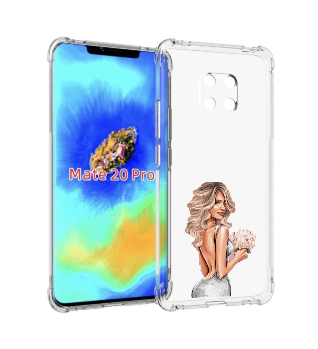 

Чехол MyPads Роскошное-платье женский для Huawei Mate 20 Pro/Mate 20 RS 6.39, Прозрачный, Tocco