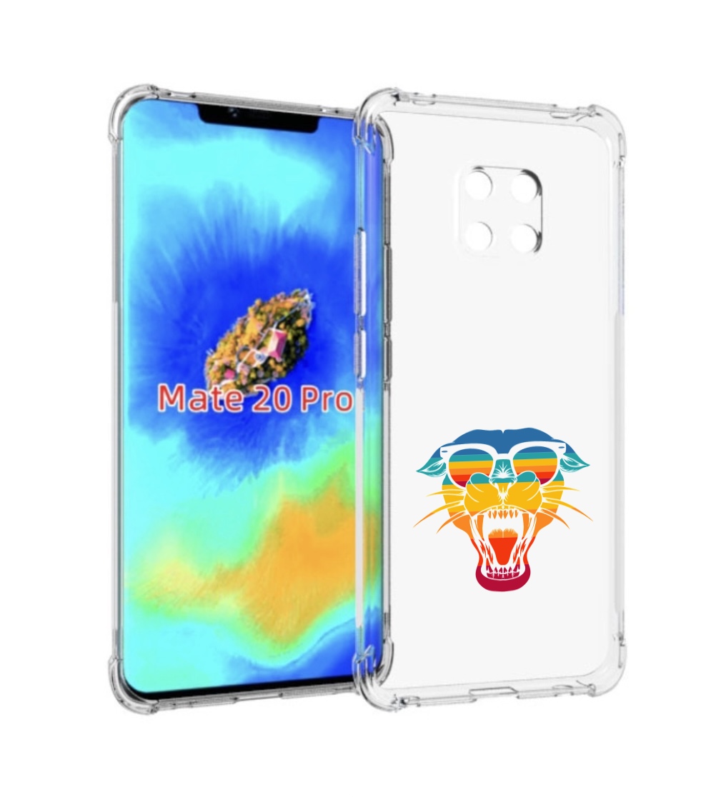 

Чехол MyPads Радужная-пантера для Huawei Mate 20 Pro/Mate 20 RS 6.39, Прозрачный, Tocco