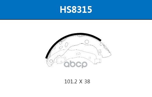 

Колодки Тормозные Барабанные Задние Renault Logan/Sandero/Clio 02- HSB HS8315