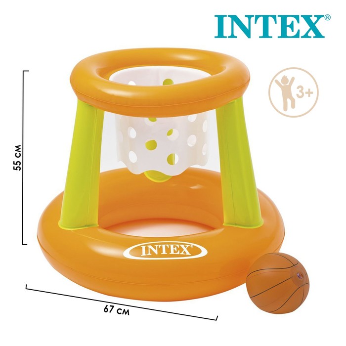 Intex 67х55 см, с мячом надувным