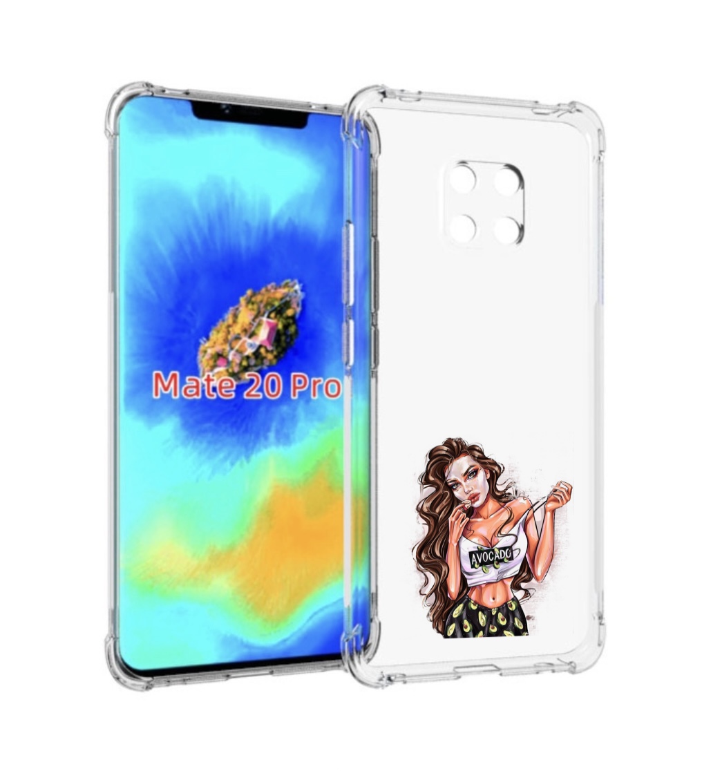 

Чехол MyPads Продукты на дом с доставкой женский для Huawei Mate 20 Pro/Mate 20 RS 6.39, Прозрачный, Tocco