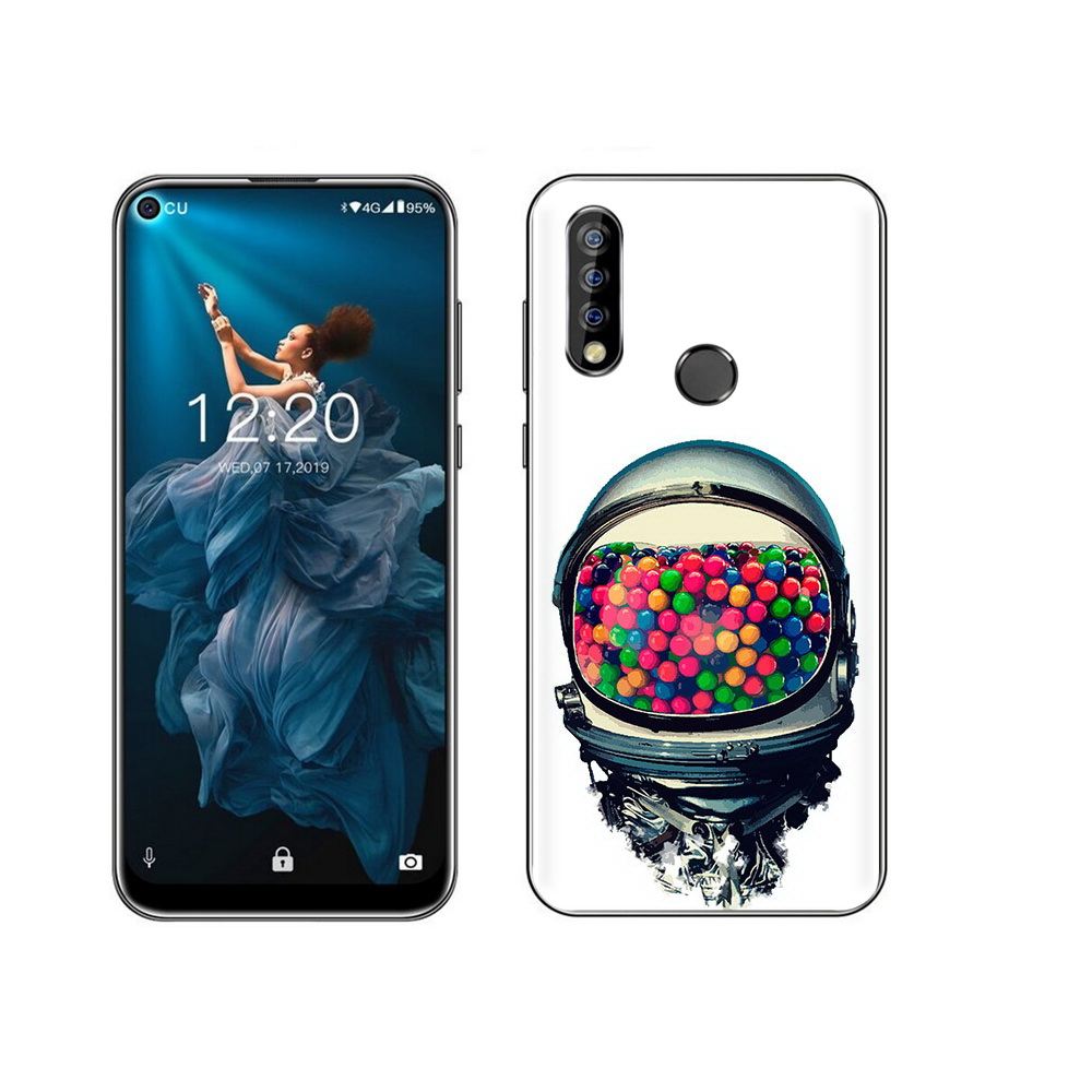 

Чехол MyPads Tocco для Oukitel C17 Pro шлем космонавта, Прозрачный, Tocco