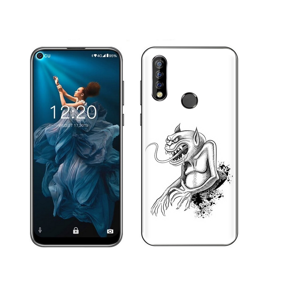 

Чехол MyPads Tocco для Oukitel C17 Pro чорт, Прозрачный, Tocco