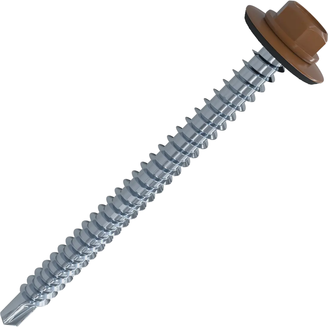 

Кровельные саморезы STANDERS RAL8017 сверлоконечные коричневые 5.5x51, на вес (около 126