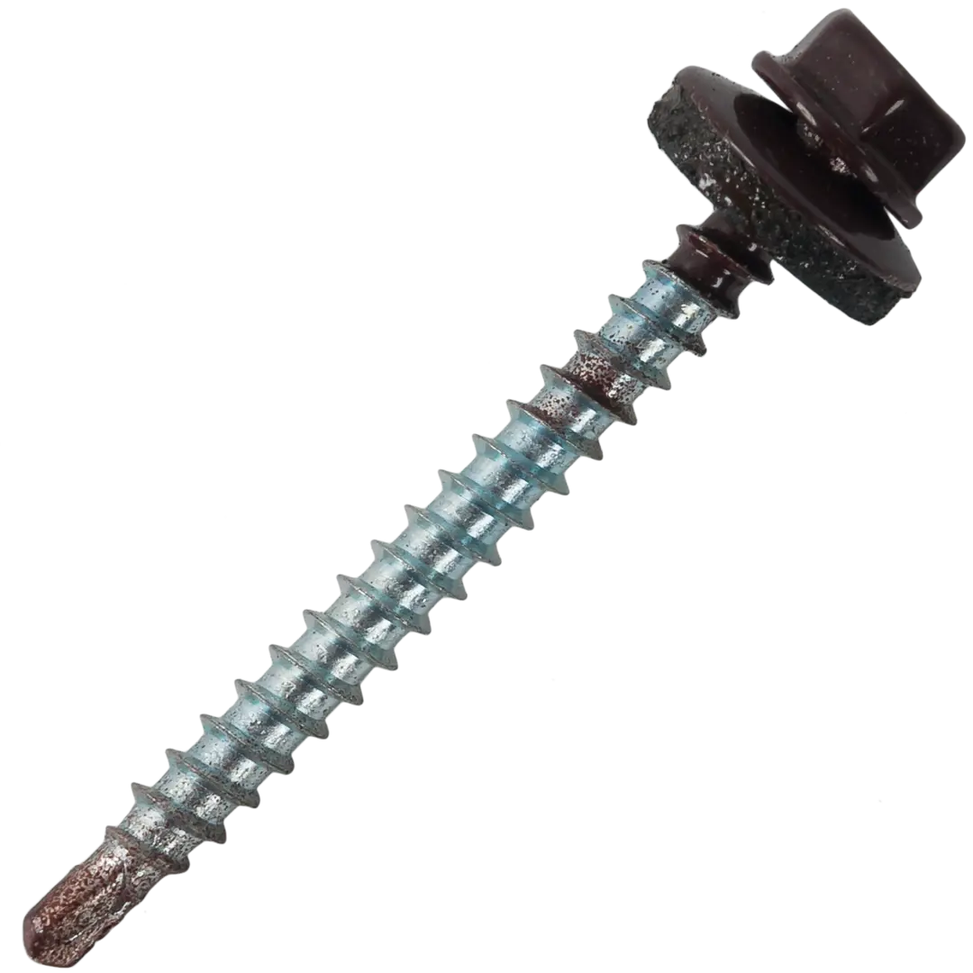 

Кровельные саморезы STANDERS RAL8017 сверлоконечные коричневые 4.8x51, 60 шт.