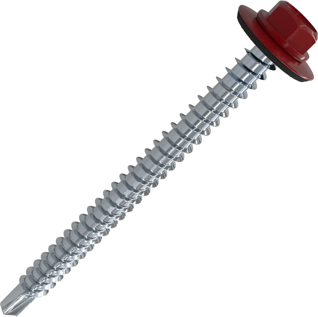 

Кровельные саморезы STANDERS RAL3005 сверлоконечные красные 5.5Х51, на вес (около 126