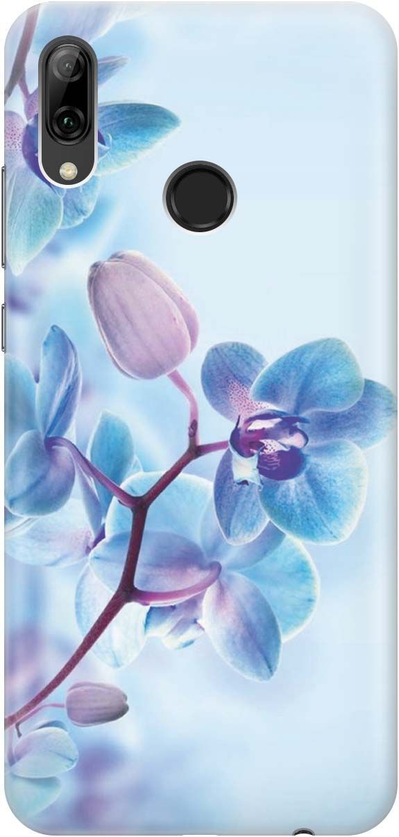 

Чехол на Honor 10 Lite/Huawei P Smart (2019) "Синий цветок на синем", Голубой;синий, 345