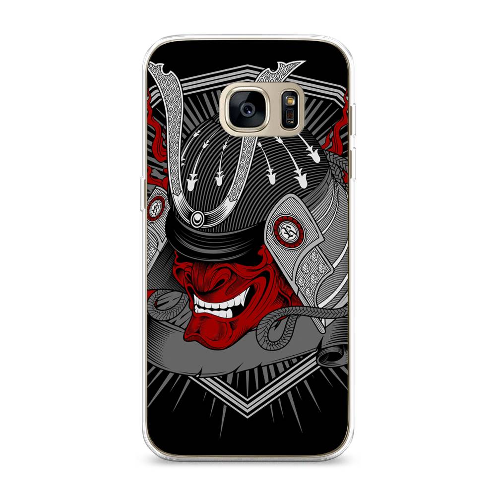 

Чехол на Samsung Galaxy S7 edge "Красная маска самурая", Белый;красный;черный, 24650-4