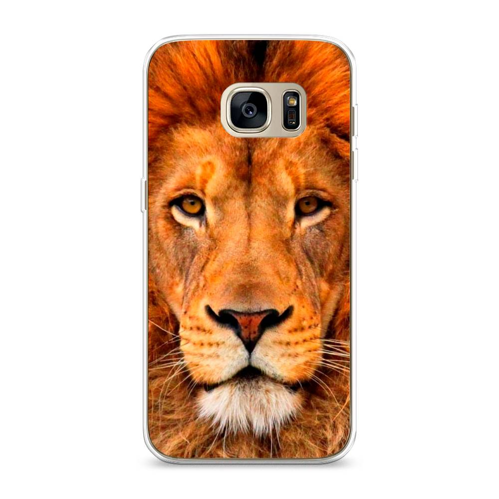 

Чехол на Samsung Galaxy S7 edge "Благородный лев", Оранжевый, 24650-1