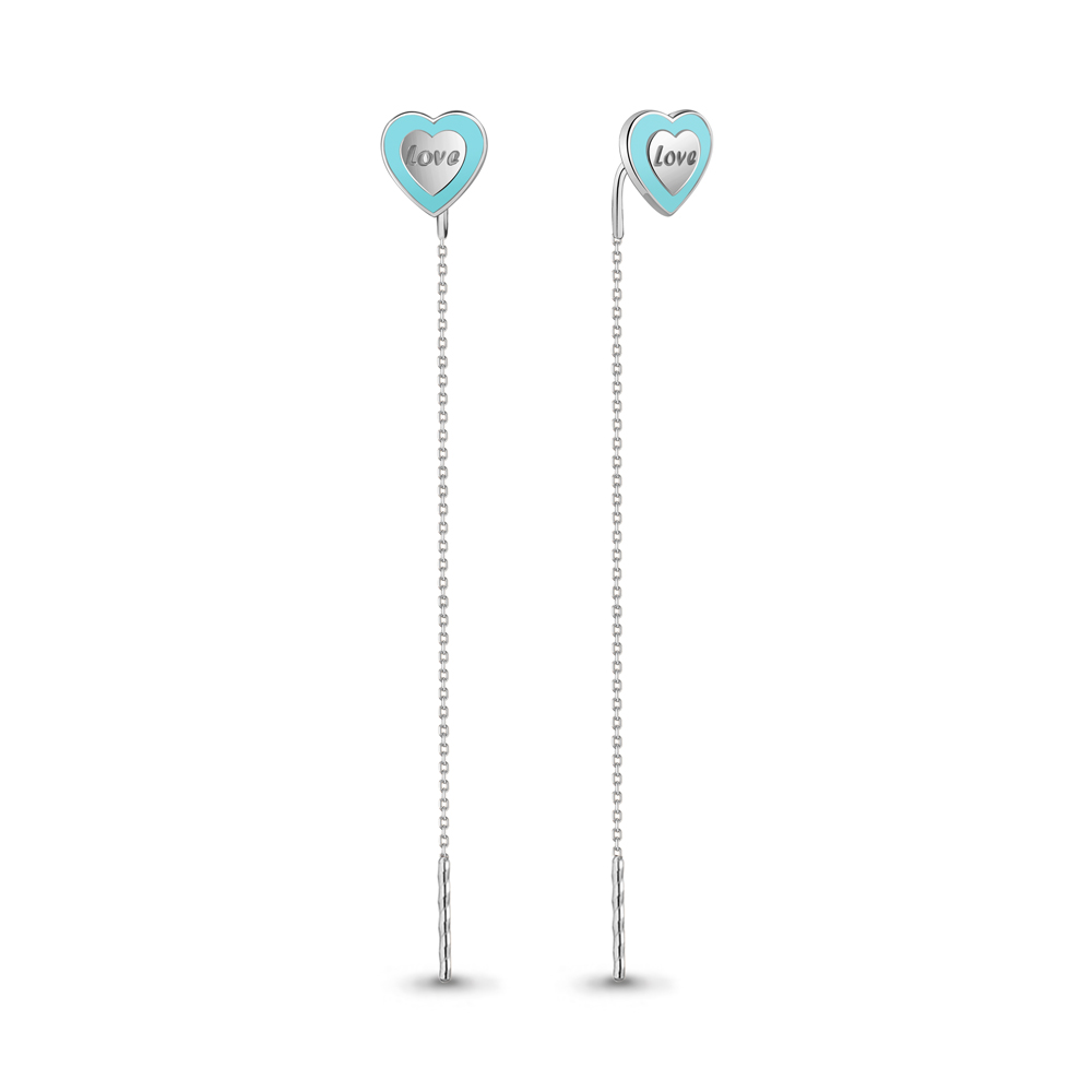 

Серьги из серебра с эмалью Aquamarine Aquamarine 34039_925_р, 34039_925_р