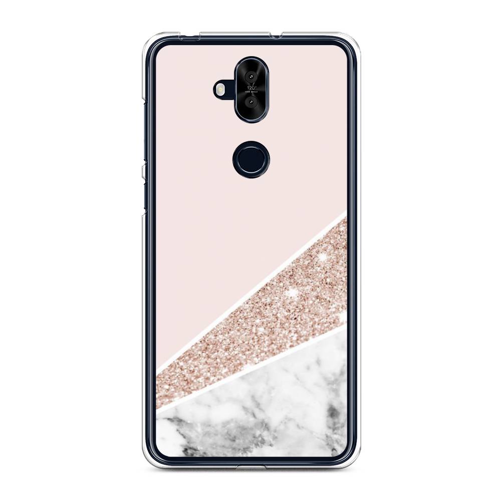 

Чехол для Asus Zenfone 5 Lite (ZC600KL) "Блестящий розовый мрамор", 43150-3