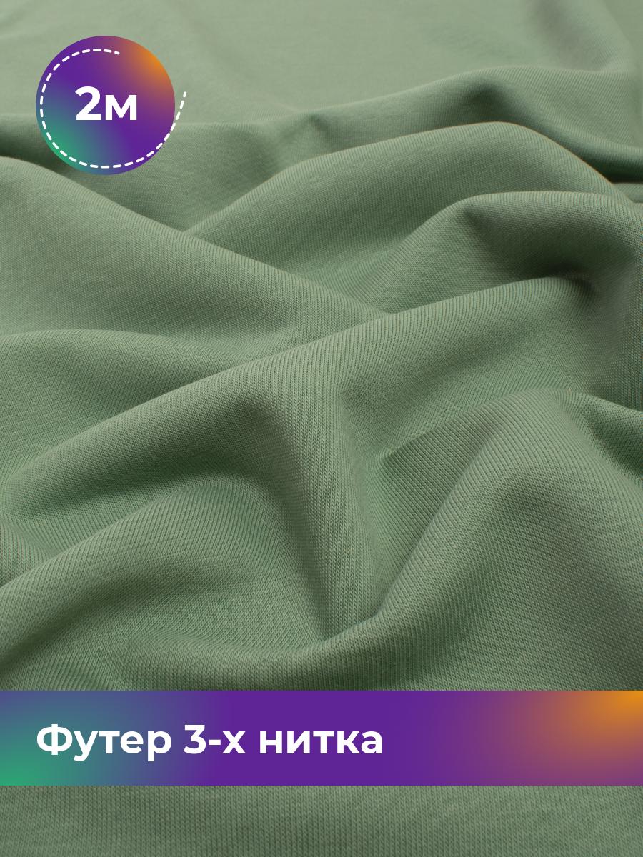 

Ткань Футер 3-х нитка диагональ Shilla, отрез 2 м * 180 см 2_20637.017, Зеленый