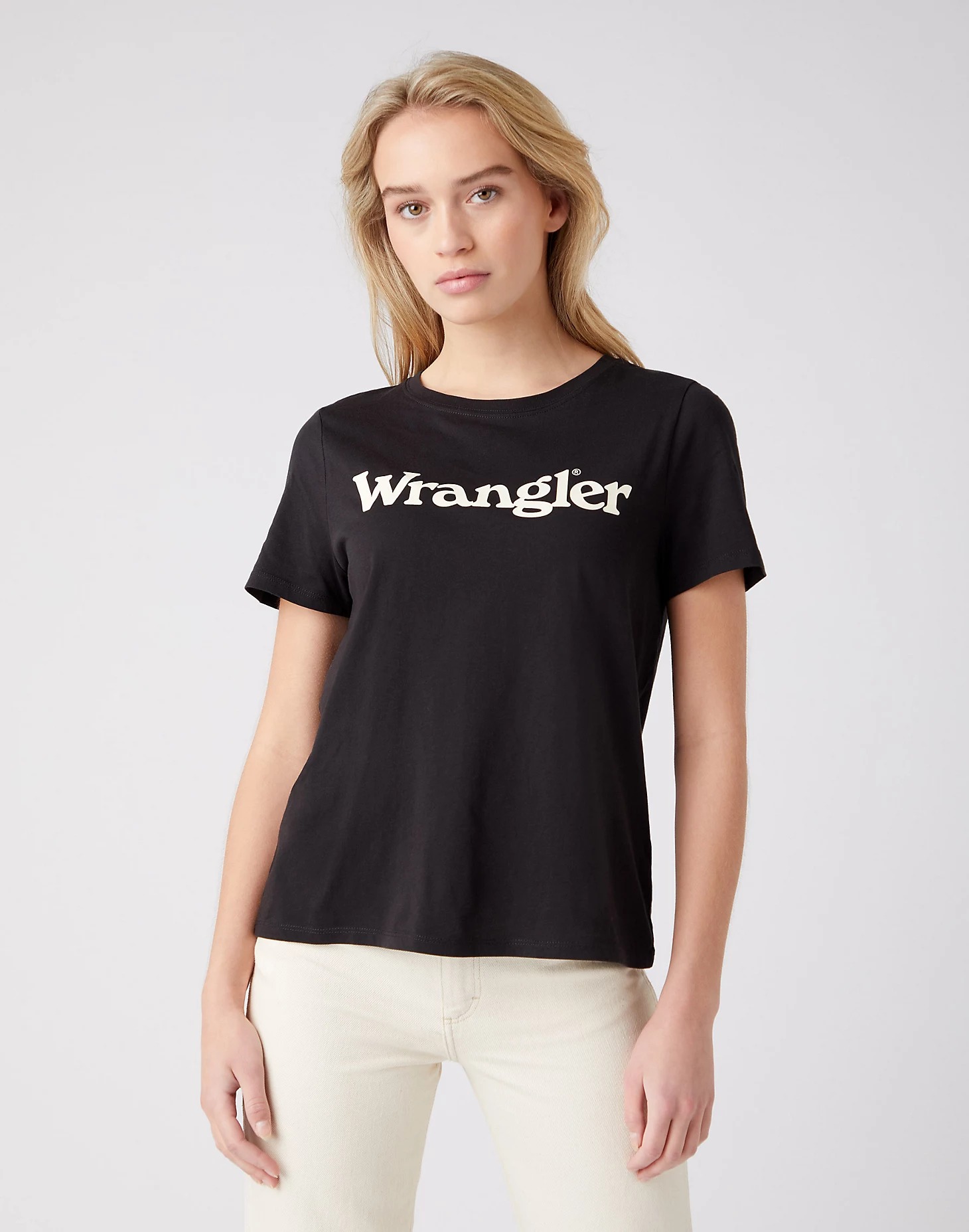 фото Футболка женская wrangler w7n4ghxv6 черная m