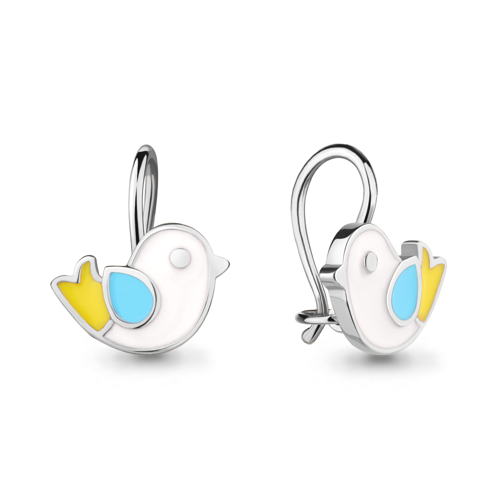 

Серьги из серебра с эмалью Aquamarine Aquamarine 34018_925_р, 34018_925_р