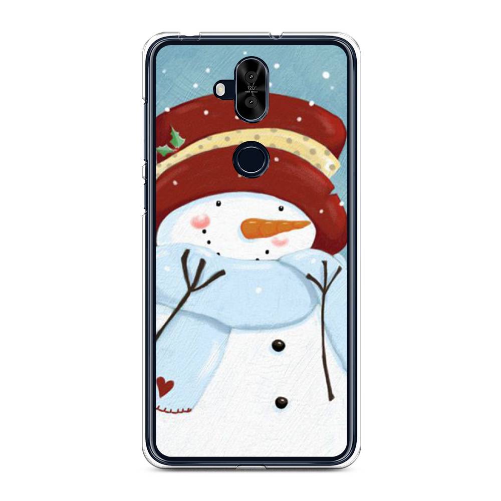

Чехол для Asus Zenfone 5 Lite (ZC600KL) "Застенчивый снеговик", 43150-5