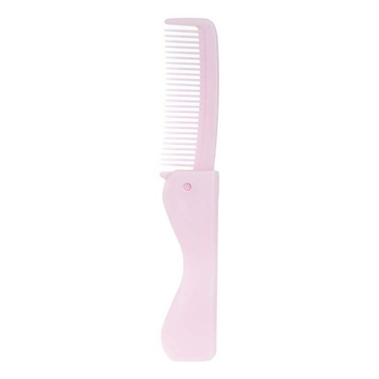 Гребень для волос Lovely складной в ассортименте (цвет по наличию) розовый синий складной водонепроницаемый стрижка волос парикмахерская бритье плащ зонтик накидка обертывание