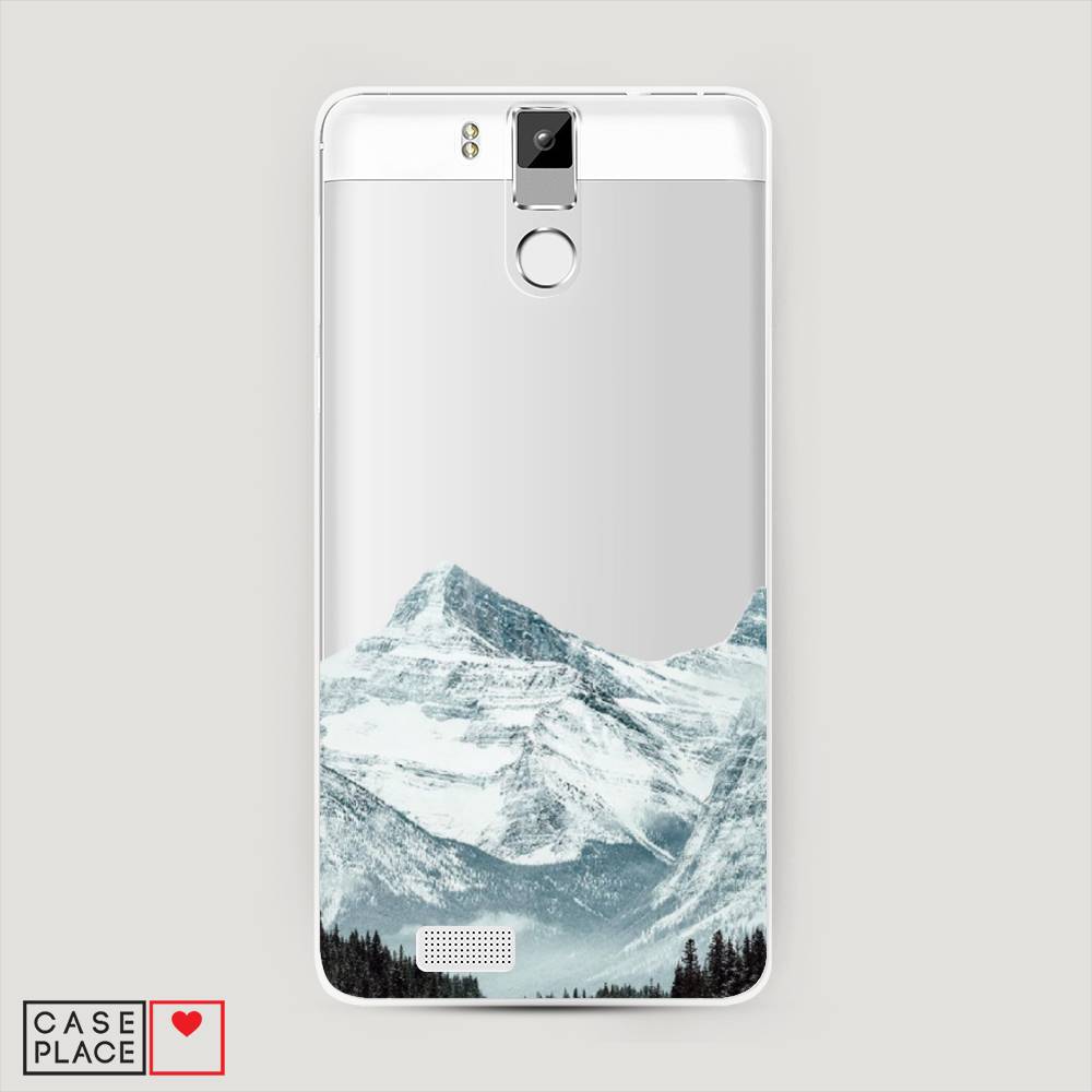 

Чехол на Oukitel K6000 Pro "Горы арт 1", Белый;зеленый, 230150-2