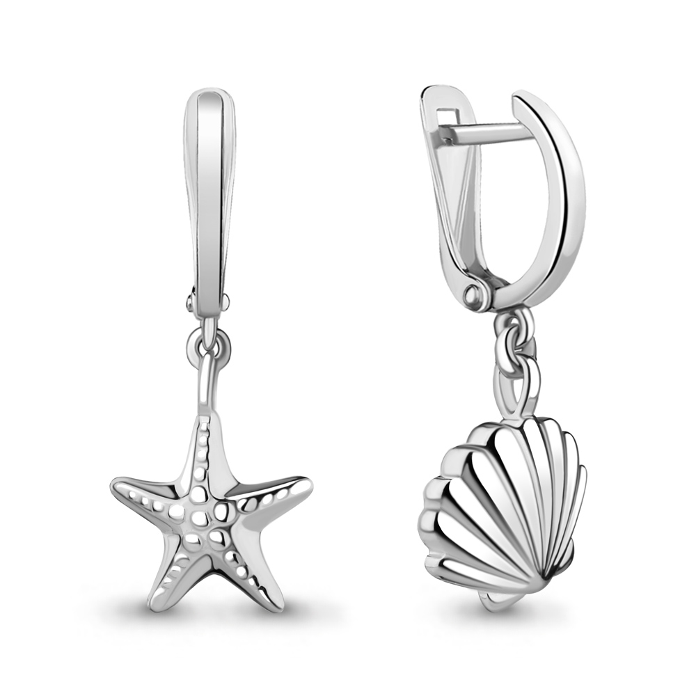 

Серьги из серебра Aquamarine Aquamarine 33976_925_р, 33976_925_р