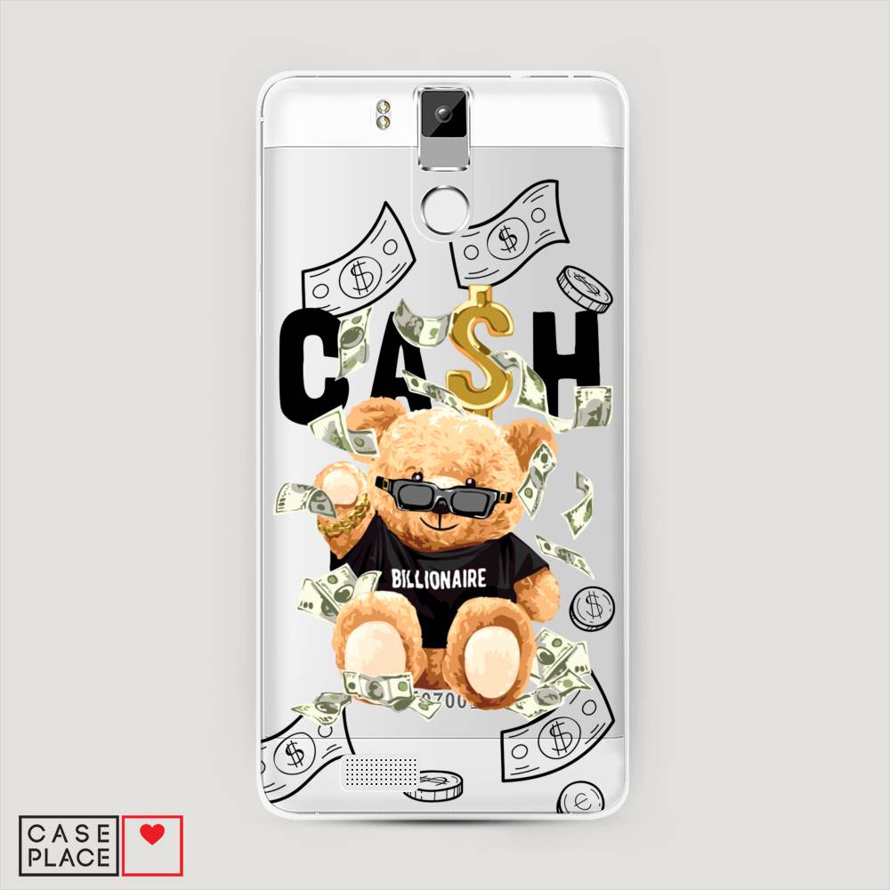 

Чехол на Oukitel K6000 Pro "Big cash", Черный;серый;бежевый, 230150-6