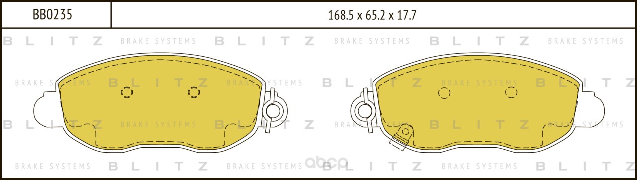 

Тормозные колодки BLITZ дисковые для Ford Transit 2000- bb0235