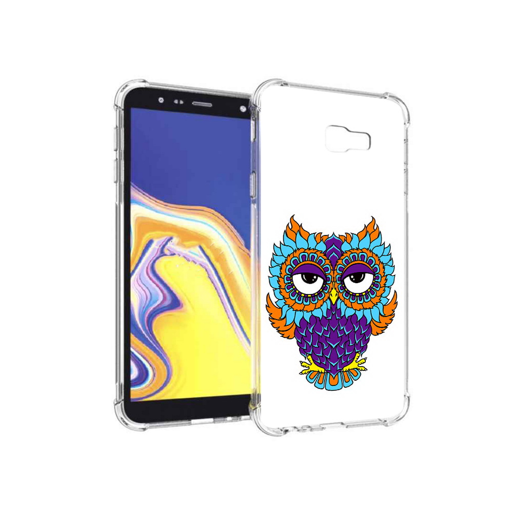 

Чехол MyPads Tocco для Samsung Galaxy J4+ (2018) Цветная сова (PT118081.545.198), Прозрачный, Tocco