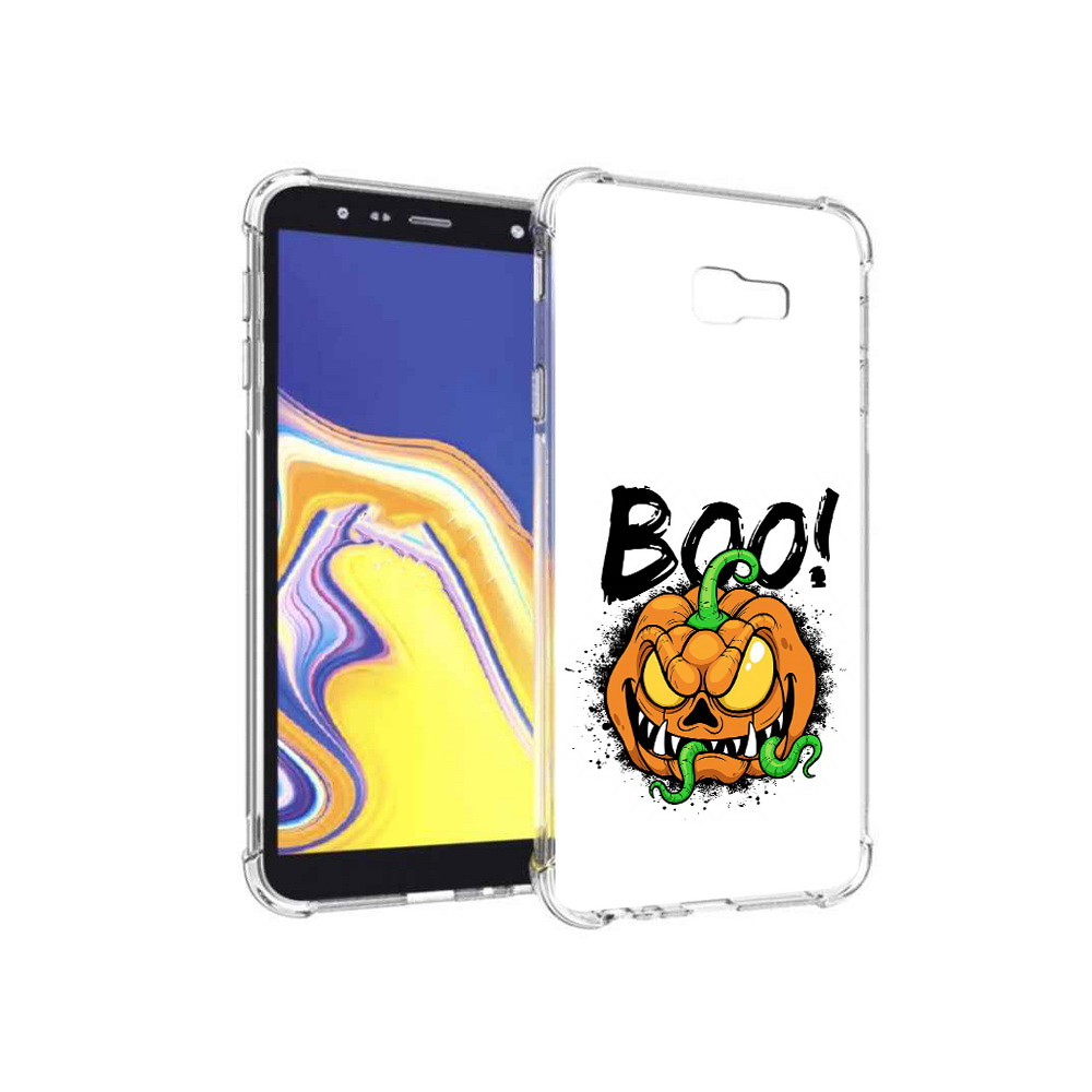 

Чехол MyPads Tocco для Samsung Galaxy J4+ (2018) Хэллоуин бу (PT118081.545.193), Прозрачный, Tocco