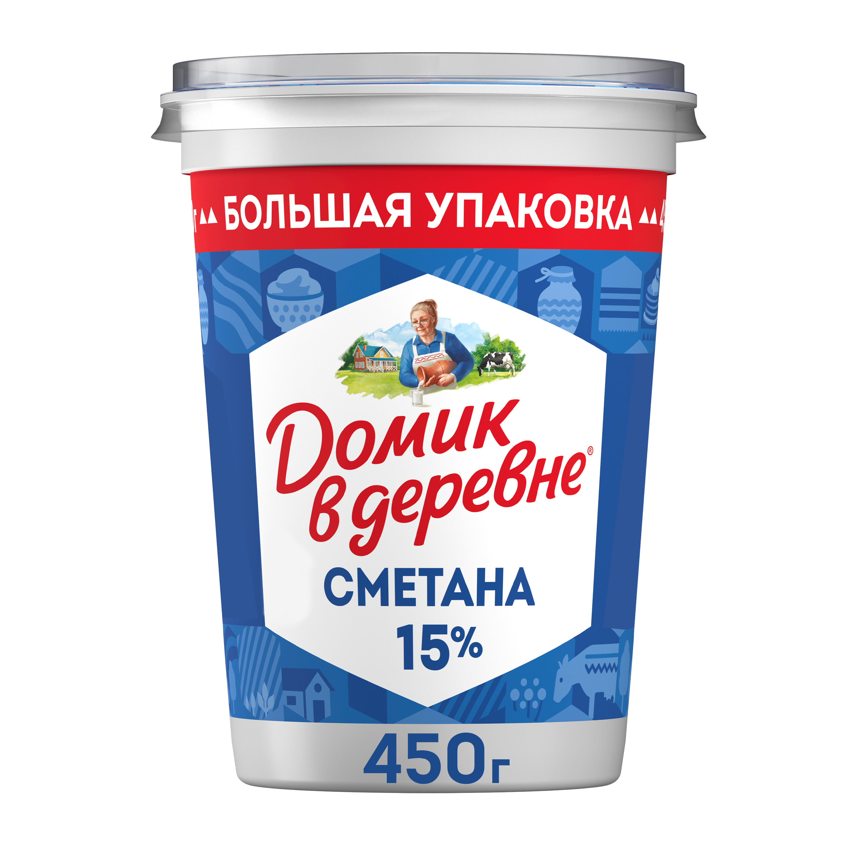 

Сметана 15% Домик в Деревне БЗМЖ 450 г