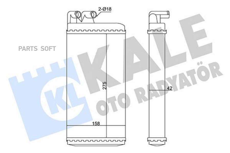 Радиатор отопителя KALE 346240