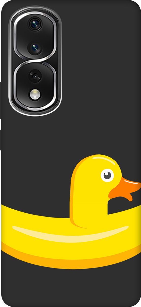 

Чехол на Honor 80 Pro с 3D принтом "Duck Swim Ring" черный, Черный;белый, 159105