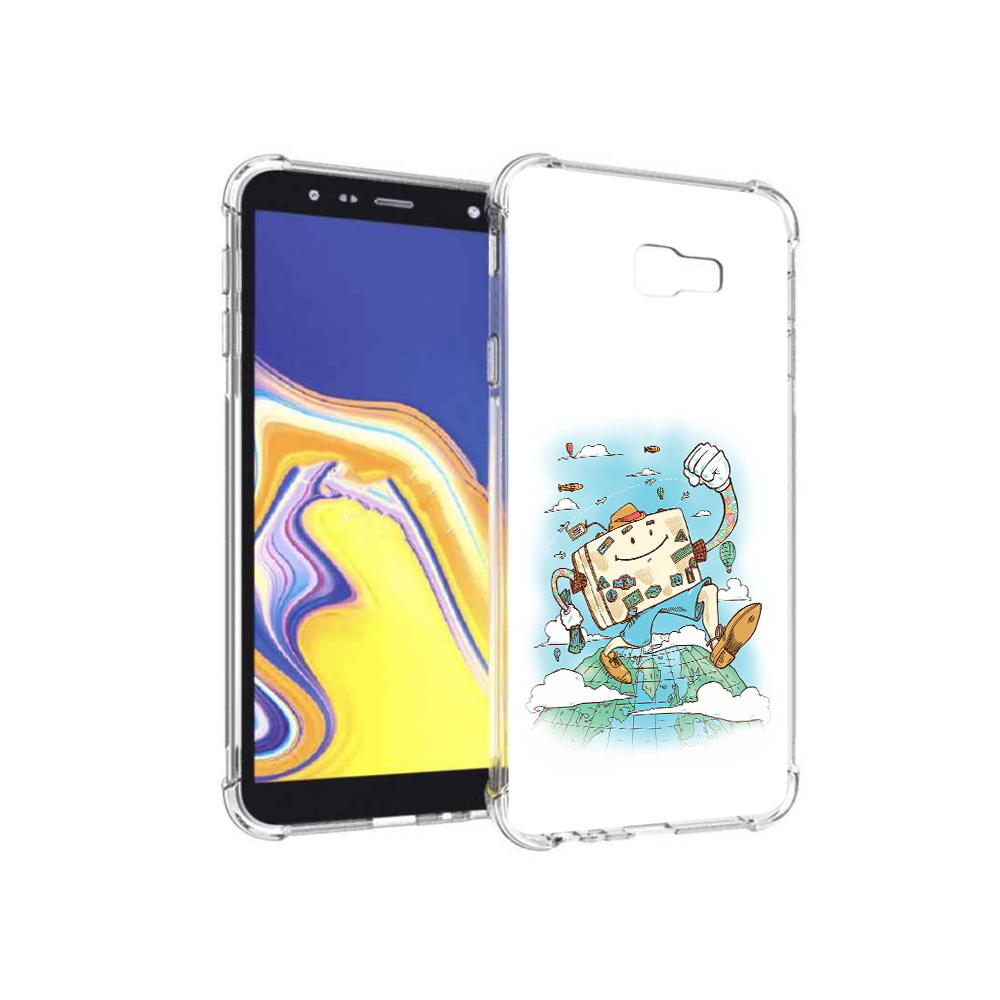 

Чехол MyPads Tocco для Samsung Galaxy J4+ (2018) Счастливый чемодан (PT118081.545.166), Прозрачный, Tocco