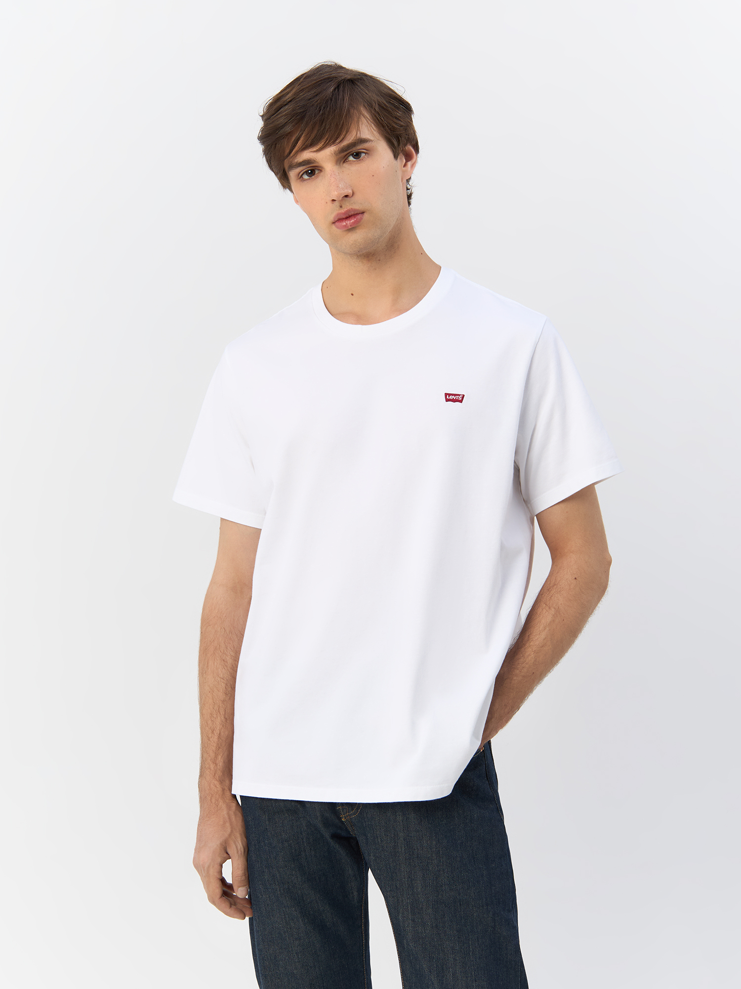 

Футболка мужская Levi's Original Housemark Tee 56605-0000 белая L, Белый, Original Housemark Tee